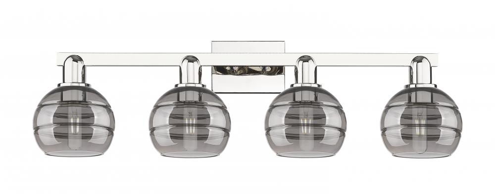 Rochester - 4 Light - 33 inch - Polished Nickel - Bath Vanity Light