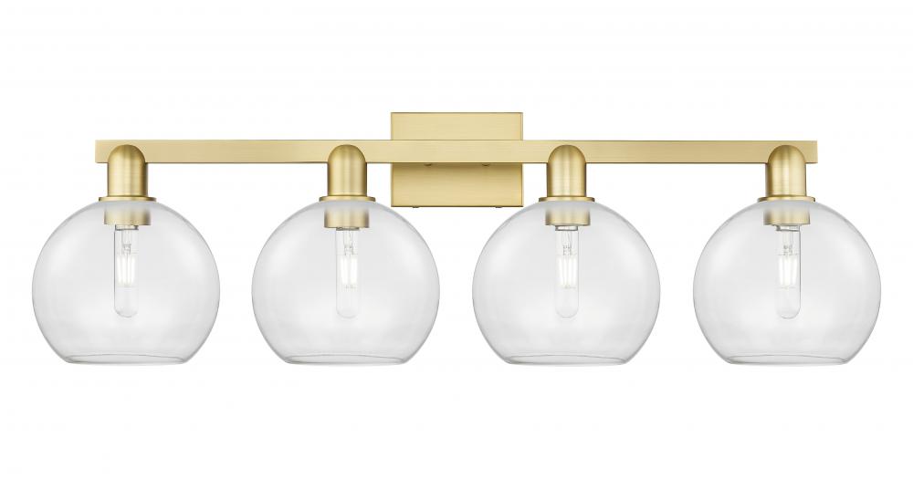 Athens - 4 Light - 35 inch - Satin Gold - Bath Vanity Light