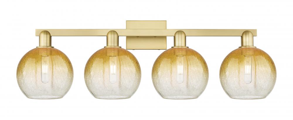 Brookhaven Globe - 4 Light - 36 inch - Satin Gold - Bath Vanity Light