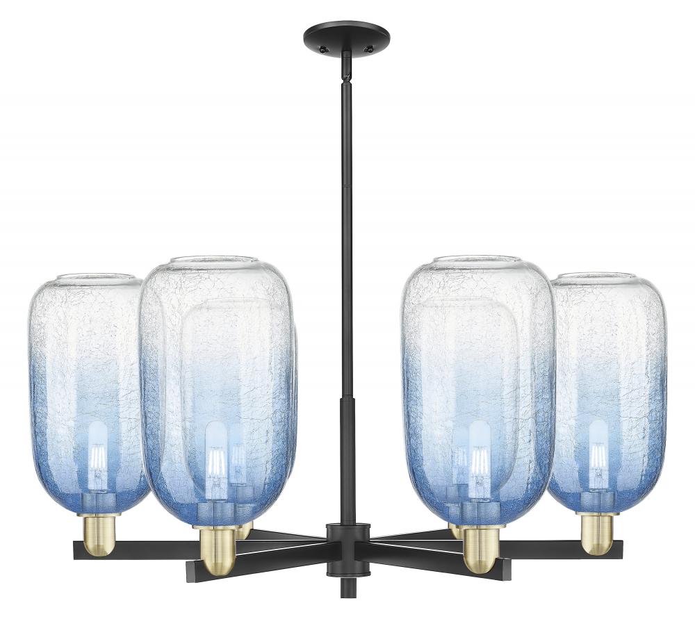 Brookhaven Cloche - 6 Light - 24 inch - Black Antique Brass - Chandelier