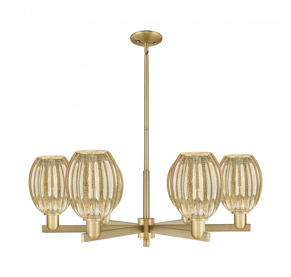 Preston - 6 Light - 24 inch - Brushed Brass - Chandelier