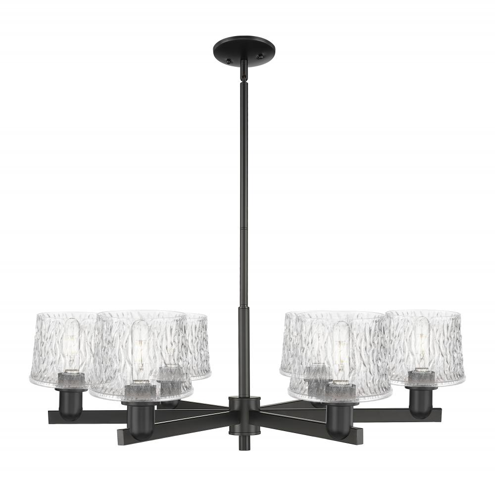 Niagara - 6 Light - 36 inch - Matte Black - Stem hung - Chandelier