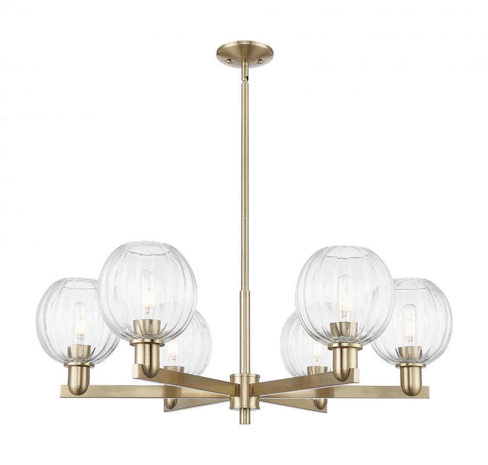Preston - 6 Light - 24 inch - Satin Nickel - Chandelier