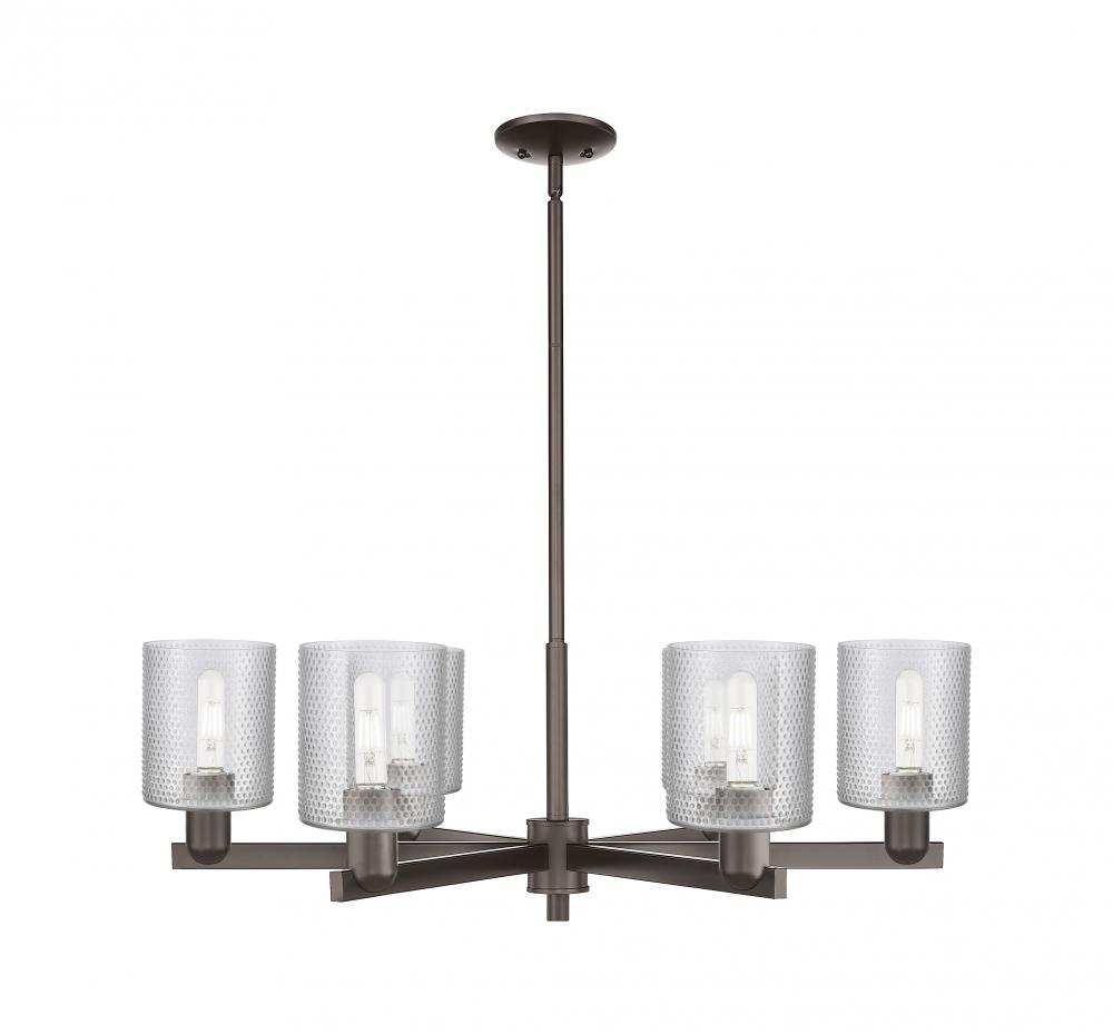 Cobbleskill - 6 Light - 35 inch - Oil Rubbed Bronze - Stem hung - Chandelier