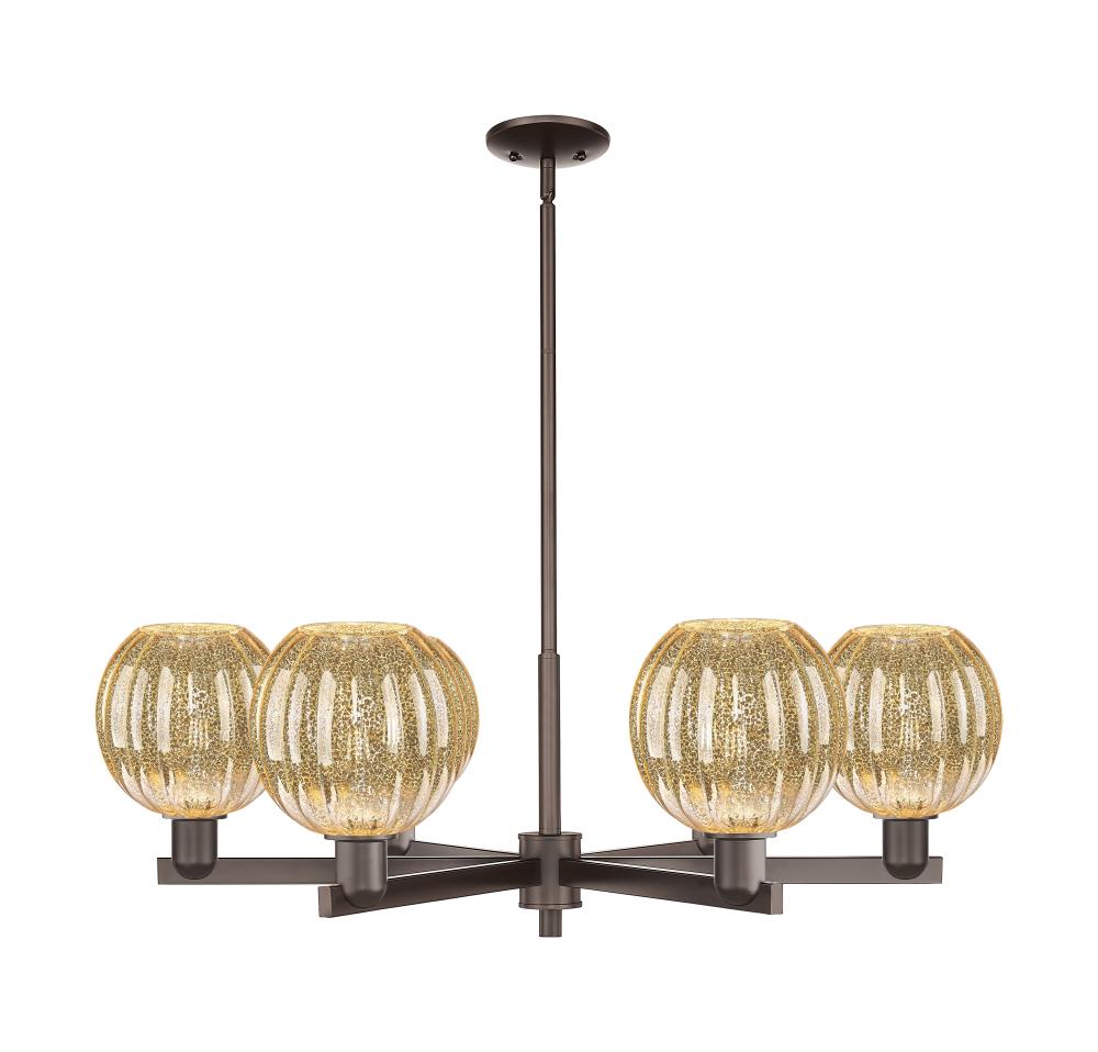 Preston Globe - 6 Light - 24 inch - Oil Rubbed Bronze - Chandelier