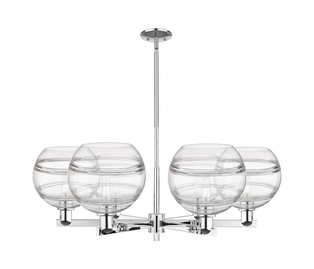 Rochester - 6 Light - 40 inch - Polished Chrome - Stem hung - Chandelier