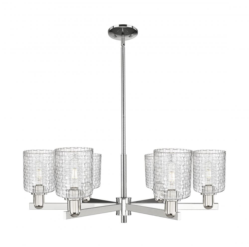 Cobbleskill - 6 Light - 35 inch - Polished Nickel - Stem hung - Chandelier