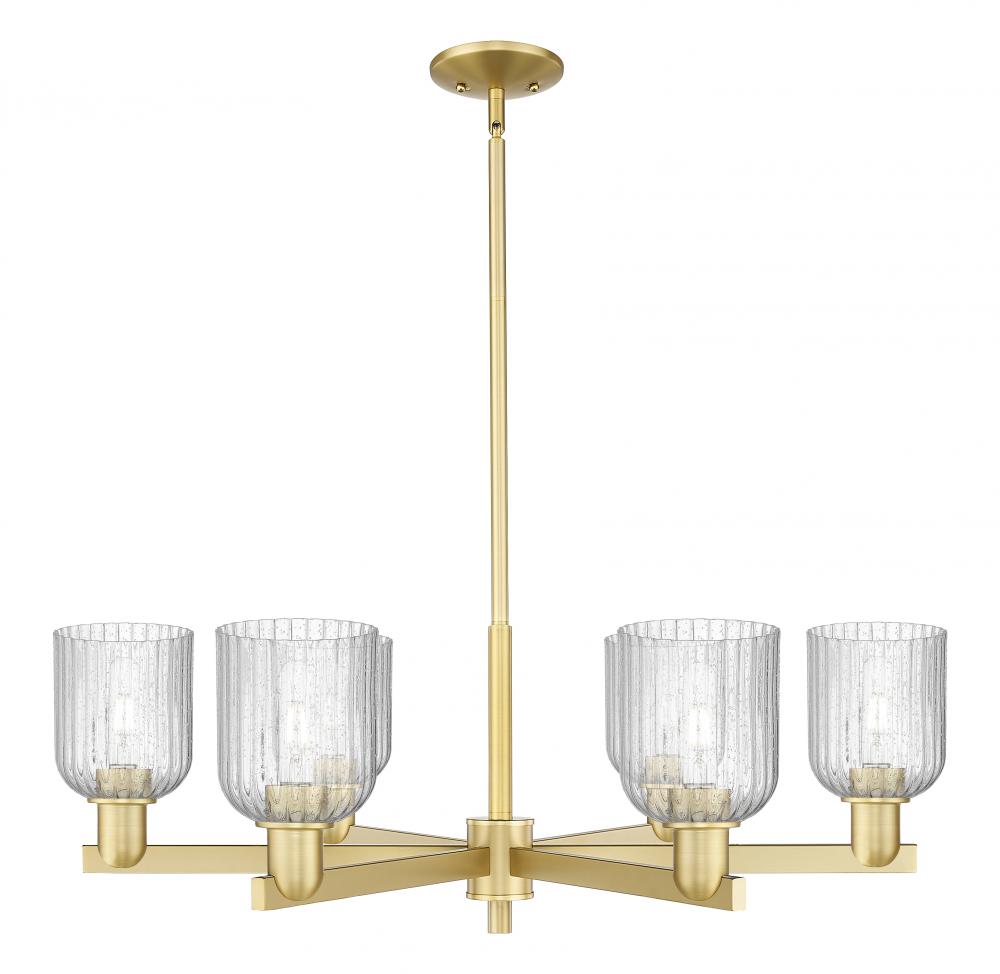 Bridal Veil - 6 Light - 24 inch - Satin Gold - Chandelier