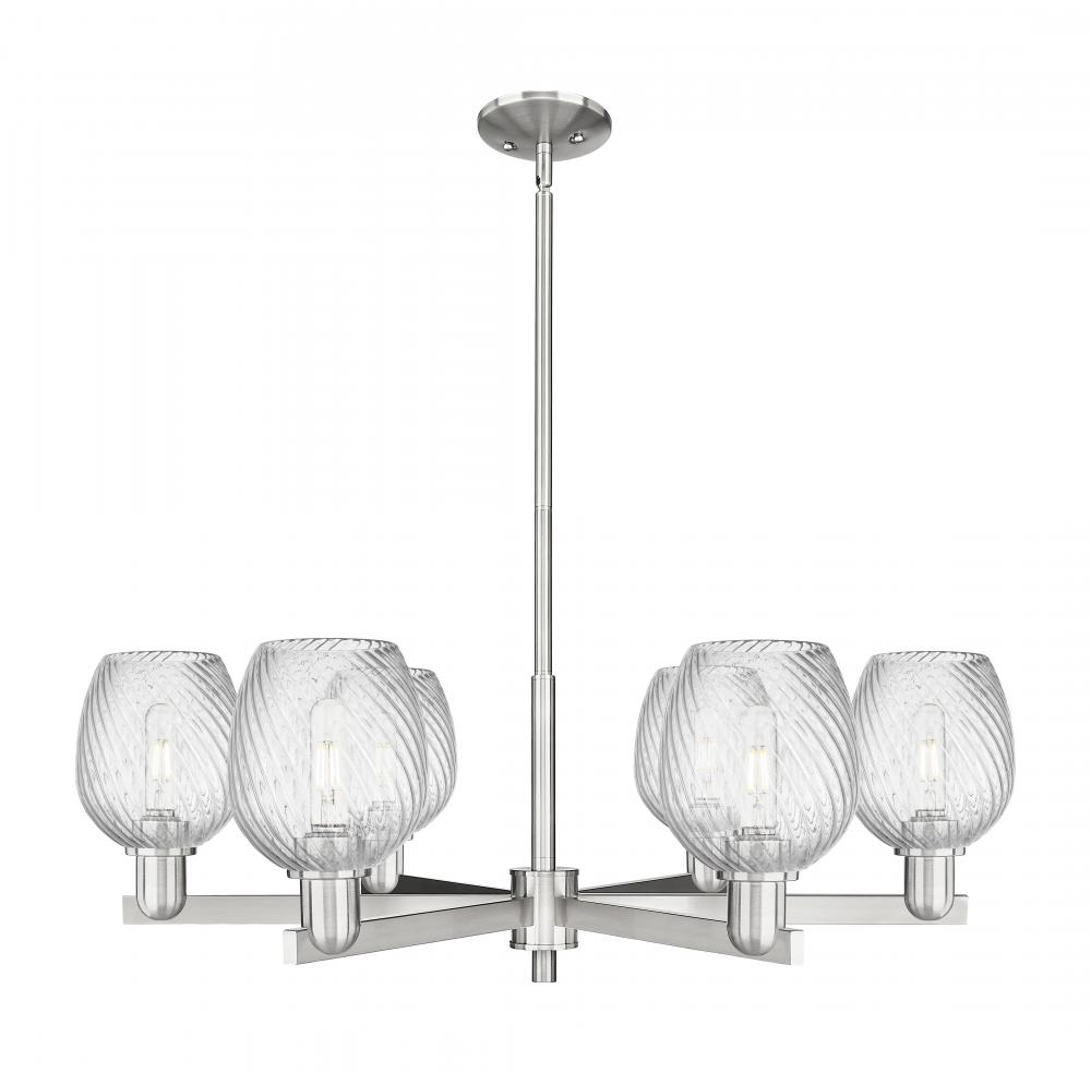 Salina - 6 Light - 36 inch - Satin Nickel - Stem hung - Chandelier