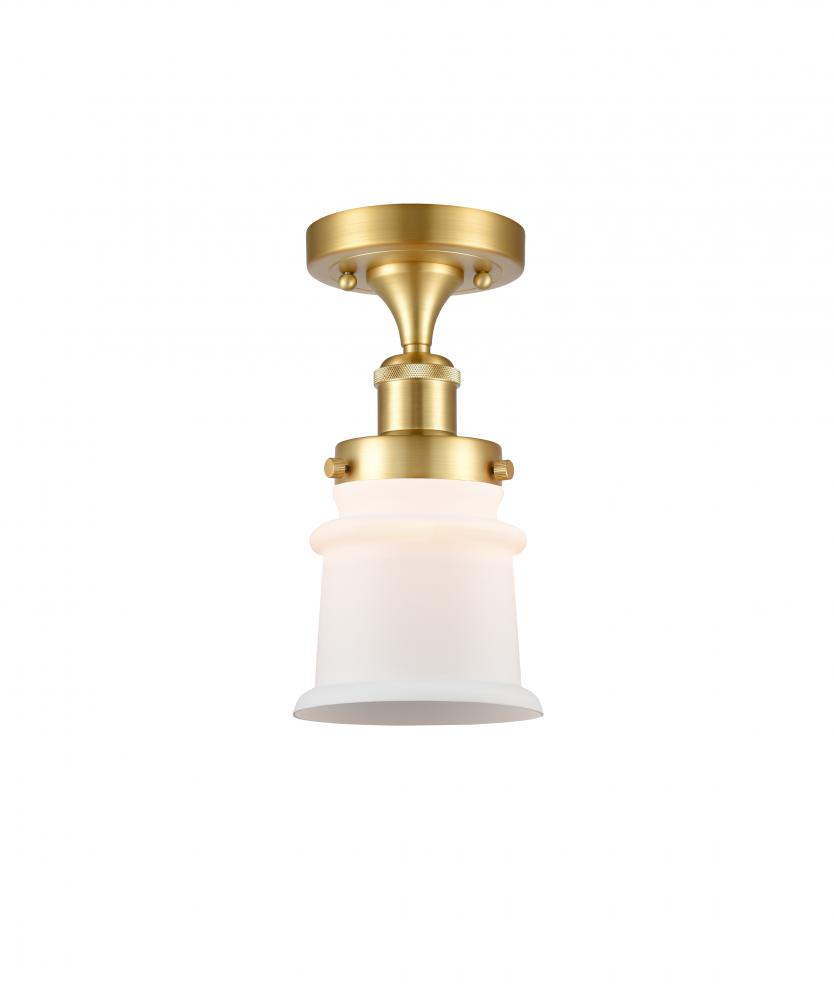 Canton - 1 Light - 6 inch - Satin Gold - Semi-Flush Mount