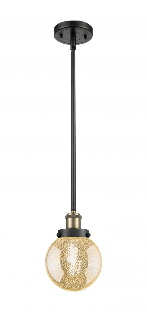 Beacon - 1 Light - 6 inch - Black Antique Brass - Mini Pendant