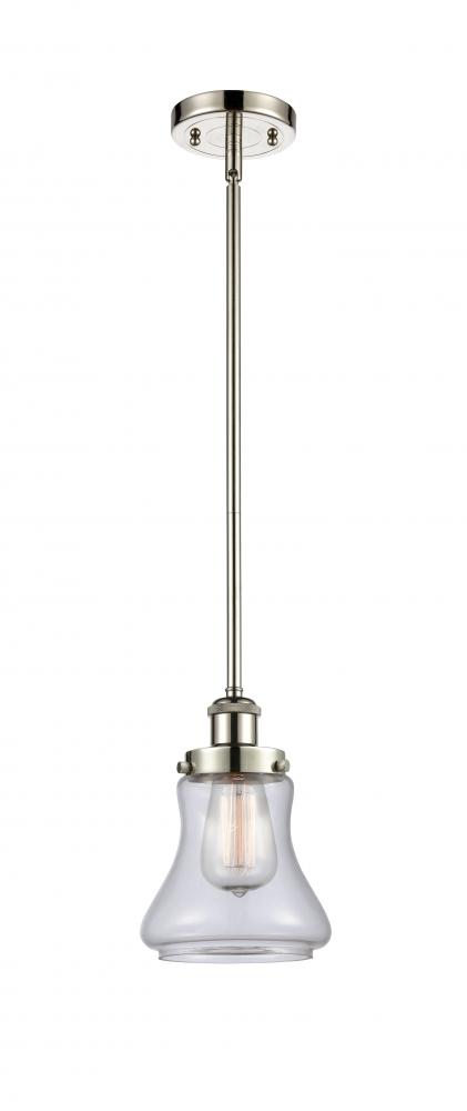 Bellmont - 1 Light - 6 inch - Polished Nickel - Mini Pendant