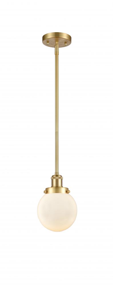 Beacon - 1 Light - 6 inch - Satin Gold - Mini Pendant