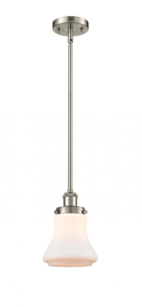 Bellmont - 1 Light - 6 inch - Brushed Satin Nickel - Mini Pendant