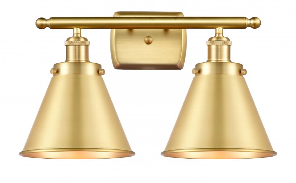 Appalachian - 2 Light - 16 inch - Satin Gold - Bath Vanity Light