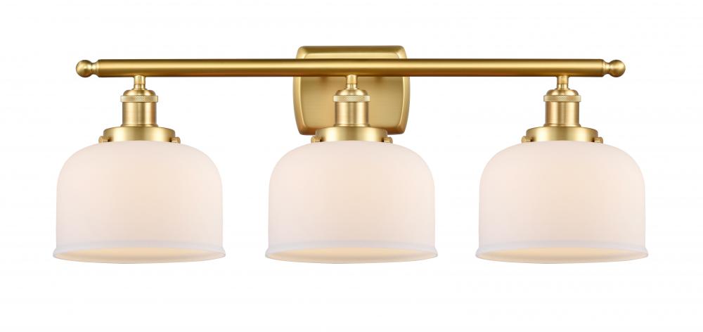 Bell - 3 Light - 28 inch - Satin Gold - Bath Vanity Light