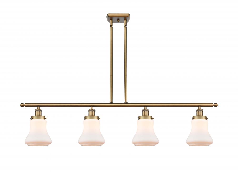 Bellmont - 4 Light - 48 inch - Brushed Brass - Stem Hung - Island Light