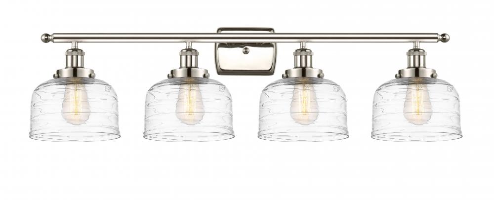Bell - 4 Light - 38 inch - Polished Nickel - Bath Vanity Light