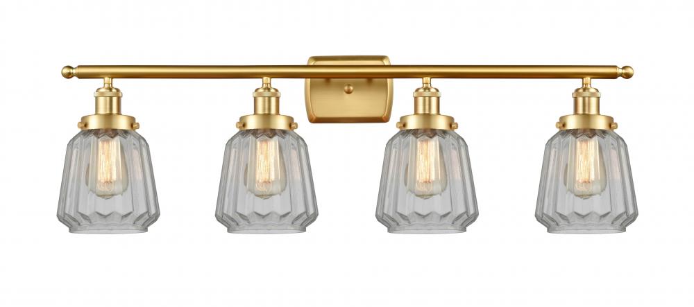 Chatham - 4 Light - 36 inch - Satin Gold - Bath Vanity Light