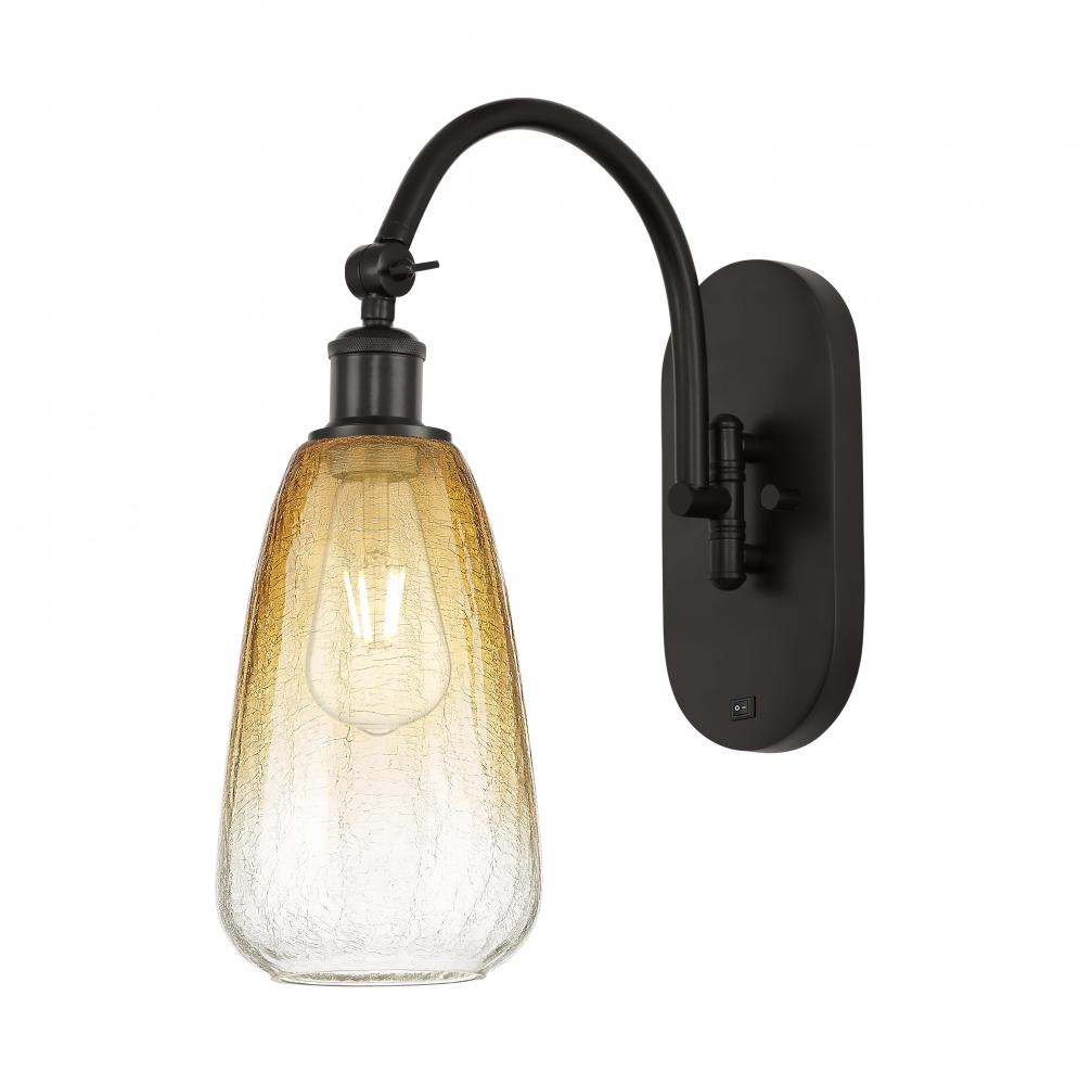 Brookhaven Almond - 1 Light - 6 inch - Oil Rubbed Bronze - Sconce