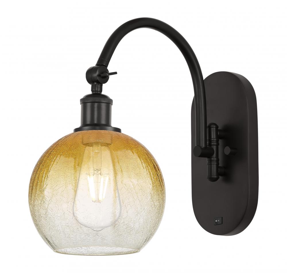 Brookhaven Globe - 1 Light - 8 inch - Oil Rubbed Bronze - Sconce