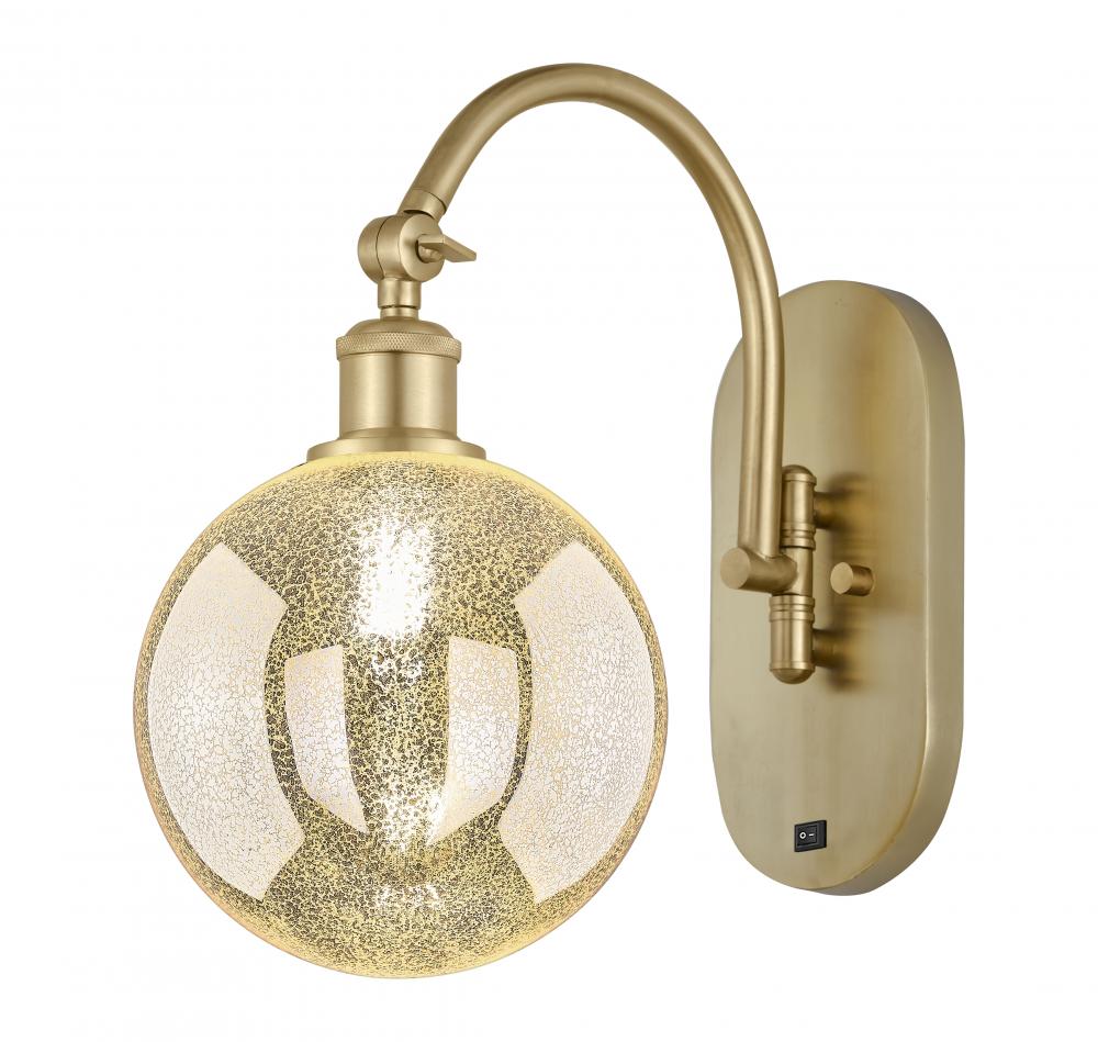 Beacon - 1 Light - 8 inch - Satin Gold - Adjustable Swing Arm