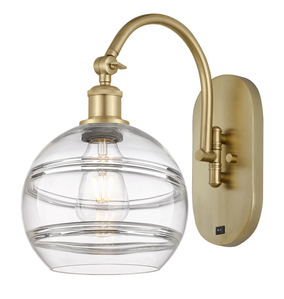 Rochester - 1 Light - 8 inch - Satin Gold - Adjustable - Sconce