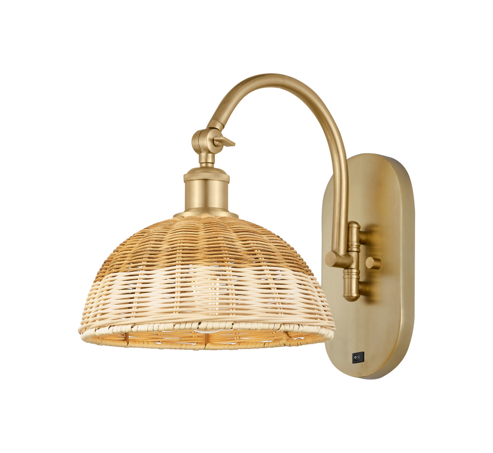 Bristol Natural II - 1 Light - 9 inch - Satin Gold - Sconce