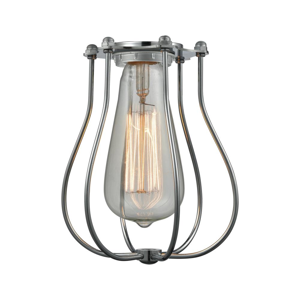 Muselet - 1 Light - 6 inch - Polished Chrome - SconCE-