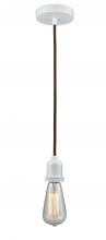 Innovations Lighting 100W-10BR-0W - Whitney - 1 Light - 2 inch - White - Cord hung - Mini Pendant