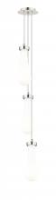 Innovations Lighting 103-451-1P-PN-G451-4GWH - Owego - 3 Light - 7 inch - Brushed Polished Nickel - Multi Pendant