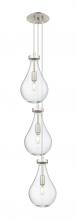 Innovations Lighting 103-451-1P-SN-G451-7CL - Owego - 3 Light - 7 inch - Brushed Satin Nickel - Multi Pendant