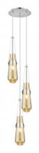 Innovations Lighting 113-452-1P-PN-G452-4ME - Milan - 3 Light - 12 inch - Polished Nickel - Multi Pendant