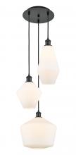 Innovations Lighting 113B-3P-BK-G651-MU - Cindyrella - 3 Light - 17 inch - Matte Black - Cord hung - Multi Pendant