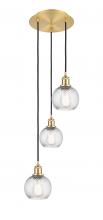 Innovations Lighting 113B-3P-SG-G1214-6 - Athens Twisted Swirl 3 Light 16 inch Multi-Pendant