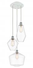 Innovations Lighting 113B-3P-WPC-G652-MU - Cindyrella - 3 Light - 17 inch - White Polished Chrome - Cord hung - Multi Pendant