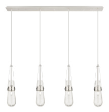 Innovations Lighting 124-452-1P-PN-G452-4SDY - Milan - 4 Light - 48 inch - Polished Nickel - Linear Pendant