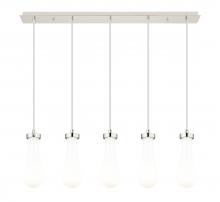 Innovations Lighting 125-451-1P-PN-G451-4GWH - Owego - 5 Light - 37 inch - Brushed Polished Nickel - Linear Pendant