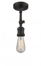 Innovations Lighting 200F-OB - Bare Bulb 1 Light Semi-Flush Mount