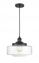 Innovations Lighting 201C-BK-G692-12 - Bridgeton - 1 Light - 12 inch - Matte Black - Cord hung - Mini Pendant