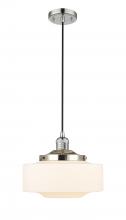 Innovations Lighting 201C-PN-G691-12 - Bridgeton - 1 Light - 12 inch - Polished Nickel - Cord hung - Mini Pendant