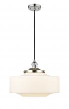 Innovations Lighting 201C-PN-G691-16 - Bridgeton - 1 Light - 16 inch - Polished Nickel - Cord hung - Mini Pendant