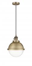 Innovations Lighting 201CSW-BB-HFS-82-BB - Hampden - 1 Light - 9 inch - Brushed Brass - Cord hung - Mini Pendant