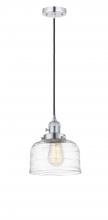 Innovations Lighting 201CSW-PC-G713 - Bell - 1 Light - 8 inch - Polished Chrome - Cord hung - Mini Pendant