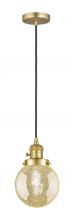 Innovations Lighting 201CSW-SG-G208-6 - Beacon - 1 Light - 6 inch - Satin Gold - Cord hung - Mini Pendant