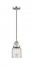 Innovations Lighting 201CSW-SN-G52 - Bell - 1 Light - 5 inch - Brushed Satin Nickel - Cord hung - Mini Pendant