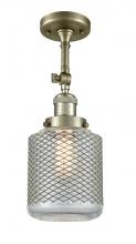 Innovations Lighting 201F-AB-G262 - Stanton - 1 Light - 6 inch - Antique Brass - Adjustable Semi-Flush Mount