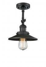Innovations Lighting 201F-BK-M6 - Railroad - 1 Light - 8 inch - Matte Black - Adjustable Semi-Flush Mount