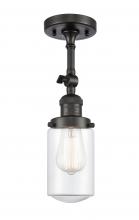 Innovations Lighting 201F-OB-G312 - Dover - 1 Light - 5 inch - Oil Rubbed Bronze - Adjustable Semi-Flush Mount