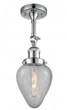 Innovations Lighting 201F-PC-G165 - Geneseo - 1 Light - 7 inch - Polished Chrome - Adjustable Semi-Flush Mount